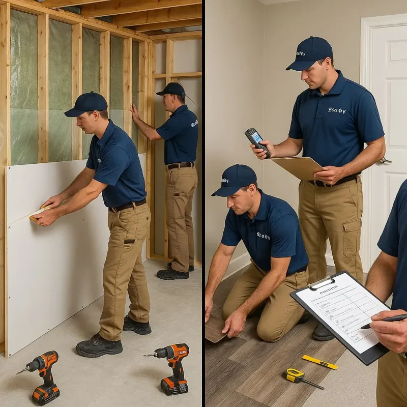 Repairs and Reconstruction process in South Kingstown, RI